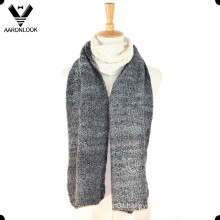 2016 Latest Fashion Jacquard Acrylic Mohair Loop Yarn Scarf